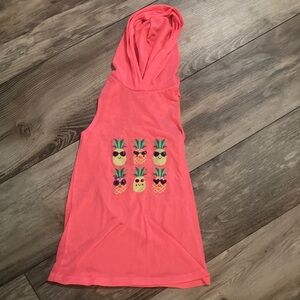 InGear USA Pink Pineapple Girls Swim Coverup Summer Dress with Hoodie Size 4T